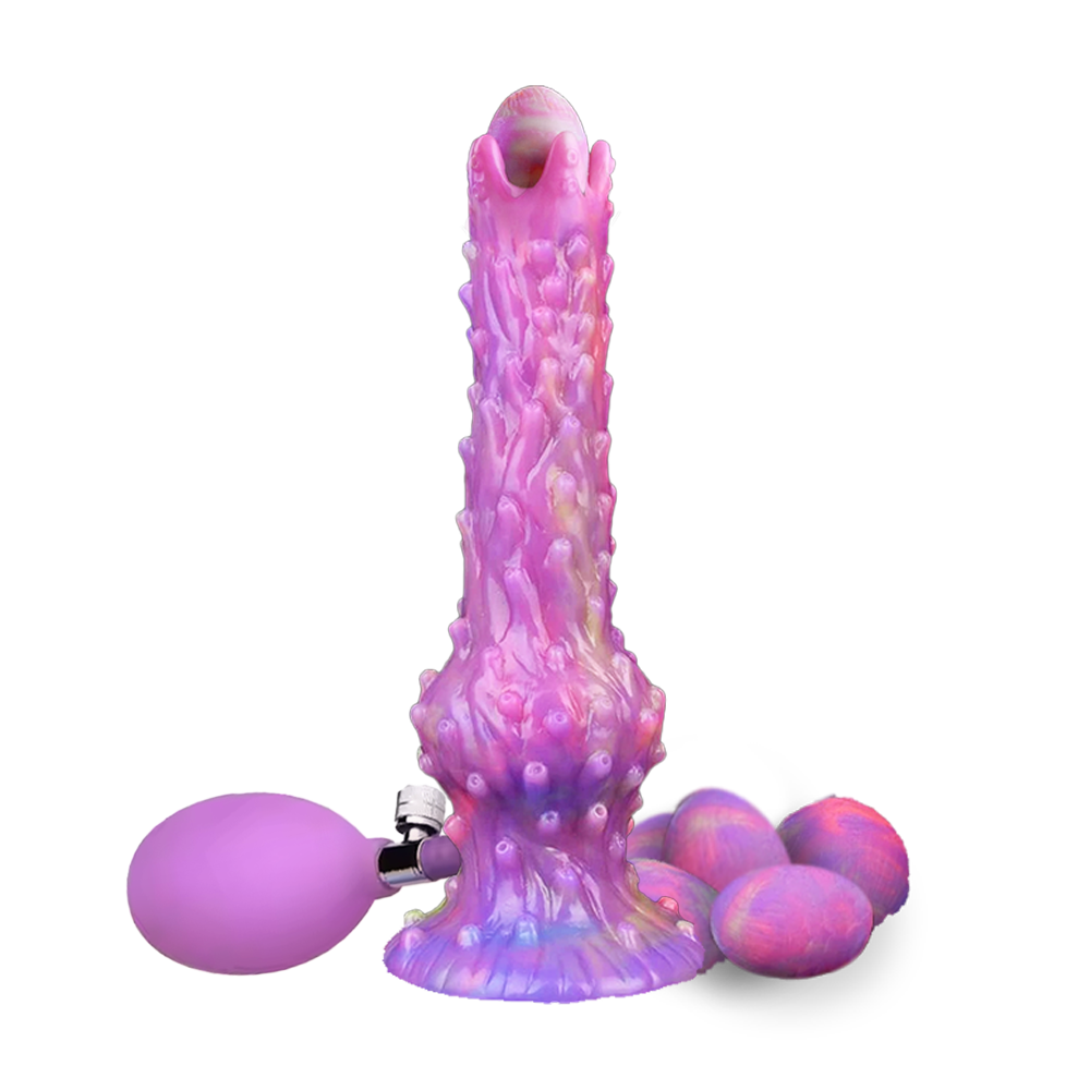 Glow in the Dark, Alien Ovipositor Dildo 9" Purple Exo Reya Glow in the Dark, Alien Ovipositor Dildo 9" Purple Exo Reya