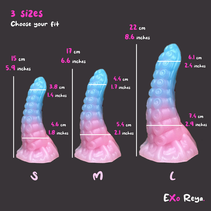 Sea Monster Dildo, 3 Sizes
