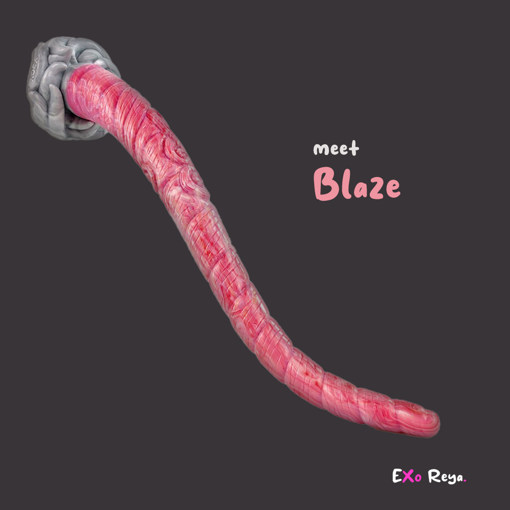 Long Tail Dildo, 16.9", 42.9cm