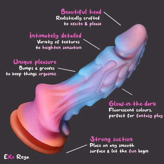 Lume Glow Dragon Dildo 8.5", 21.5cm