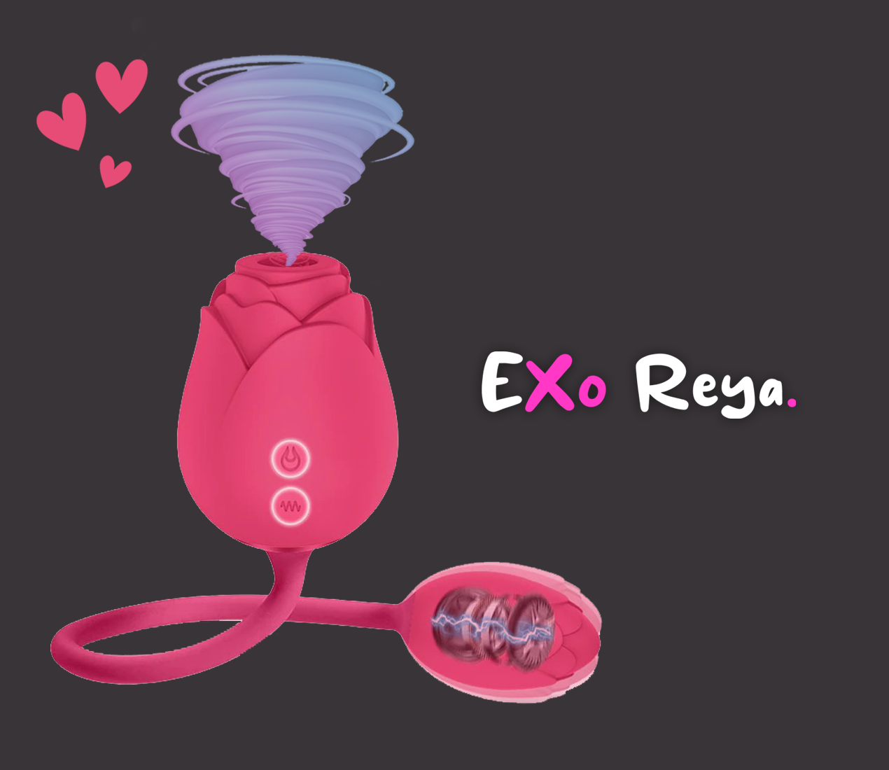 Garden of Delights Rose Vibrator, 15 Settings