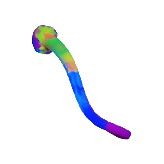 Long Tail Dildo, 16.9", 42.9cm