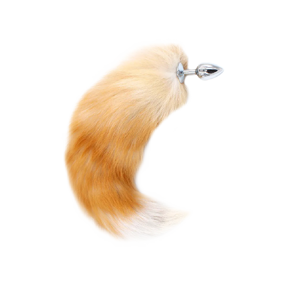 Fluffy Fox Tail Butt Plug, 3 Sizes, Interchangeable