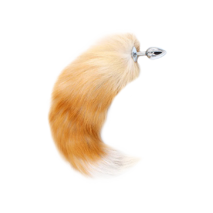 Fluffy Fox Tail Butt Plug, 3 Sizes, Interchangeable