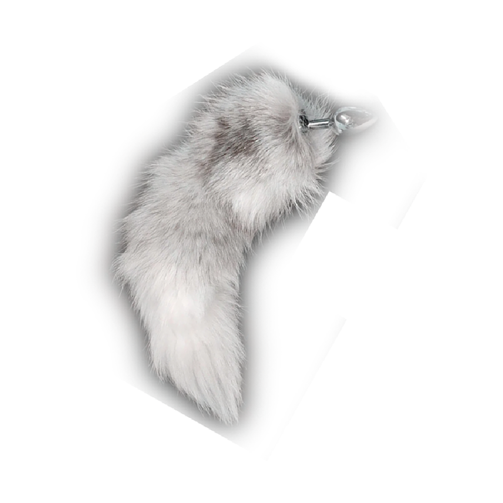 Fluffy Fox Tail Butt Plug, 3 Sizes, Interchangeable