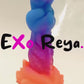 Alien fantasy dildo with big knot and beautiful detailed head