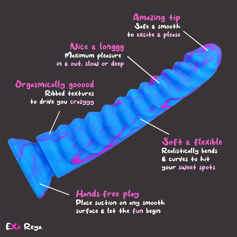 Azure Fantasy Dildo 8.6", 22cm