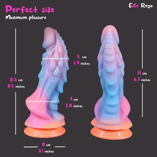 Lume Glow Dragon Dildo 8.5", 21.5cm